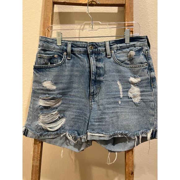 H&M Denim Mom Shorts 8 - Picture 1 of 4